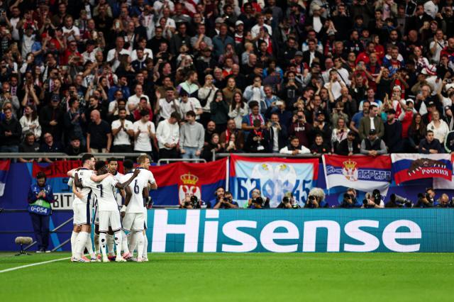 【欧洲杯】萨卡助攻贝林破门！英格兰1比0塞尔维亚